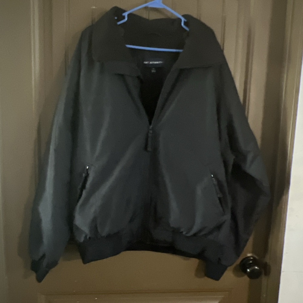 Port Authority Men's Black Full Zippered Jacket Size XL